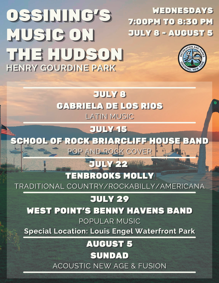 Music on the Hudson Summer Concerts ay Gourdine Park