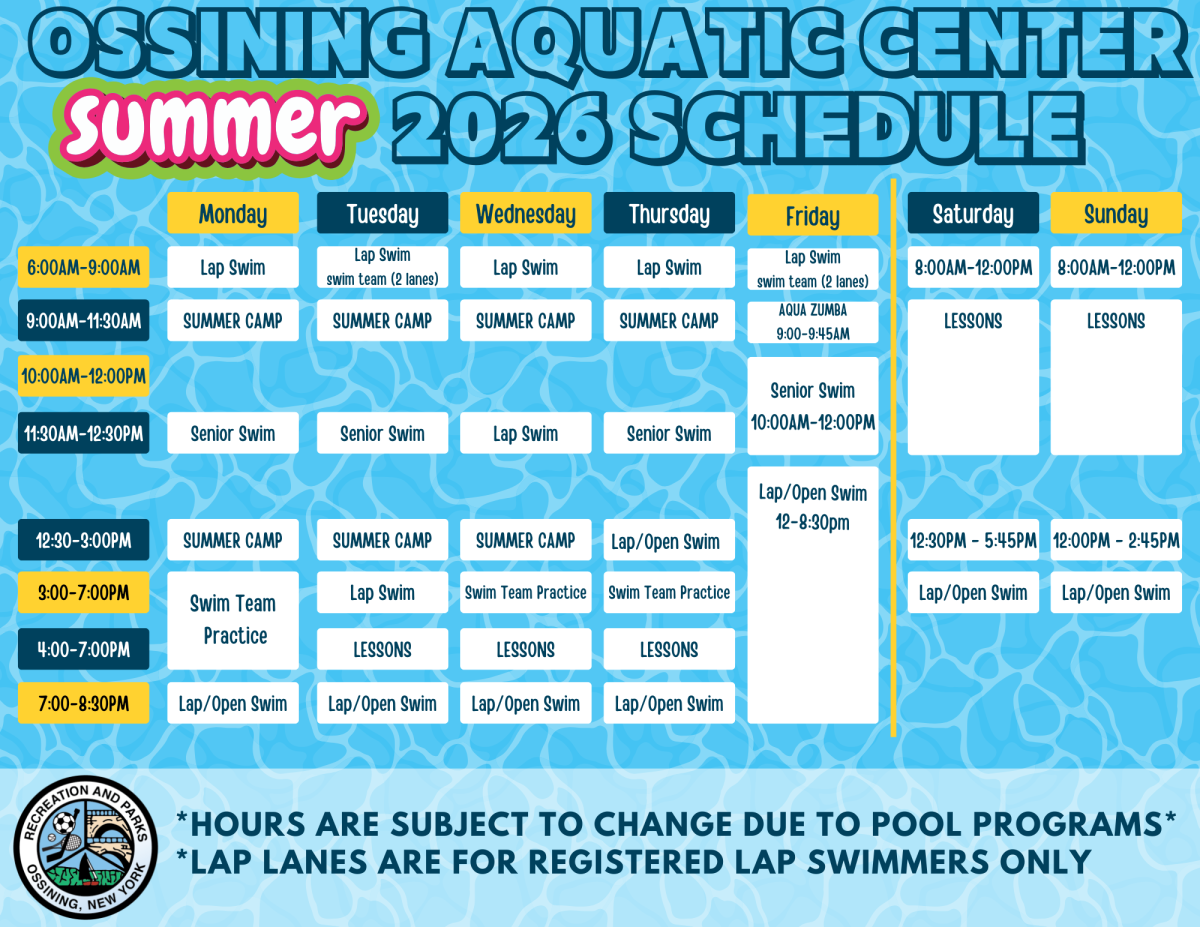 Summer 2026 Pool Scedule